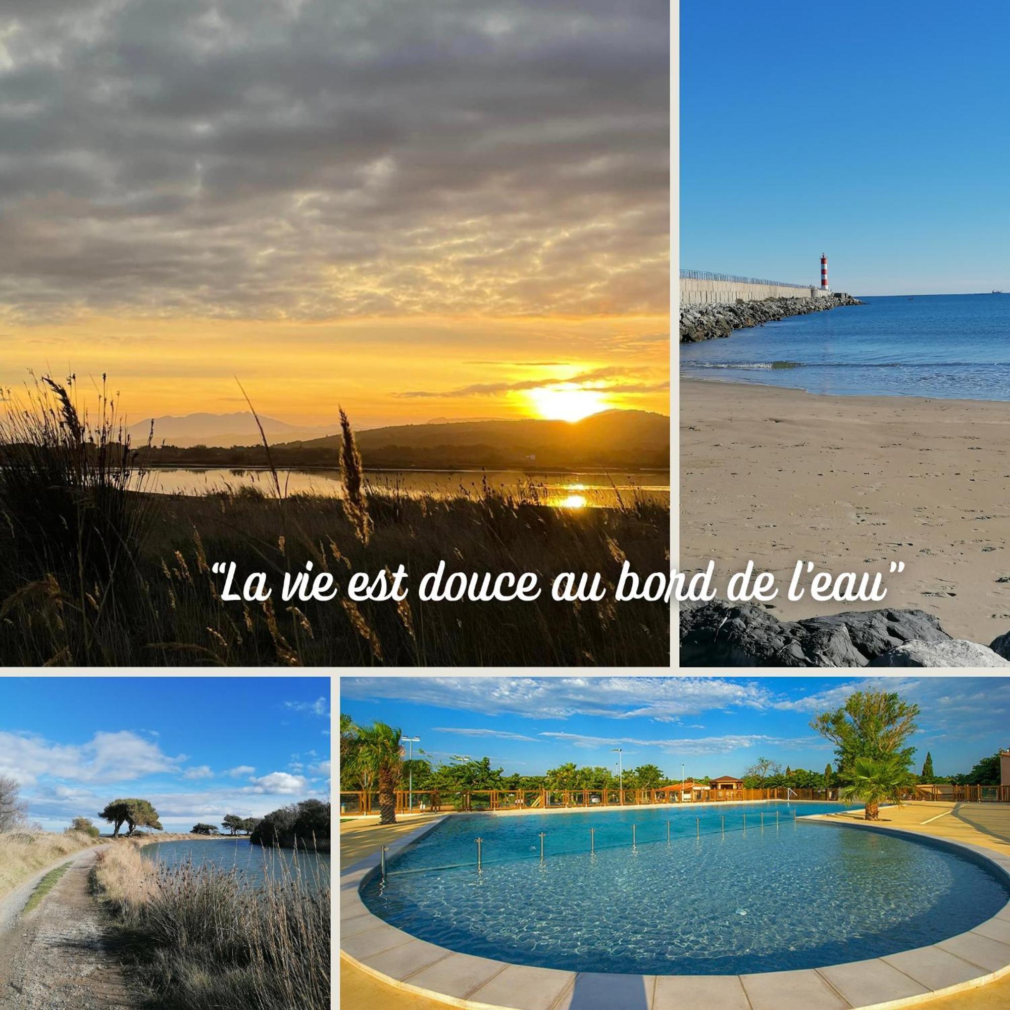 Entre Mer Et Roseaux - Piscine - Proche Centre Et Mer - Petfriendly Port-la-Nouvelle Bilik gambar